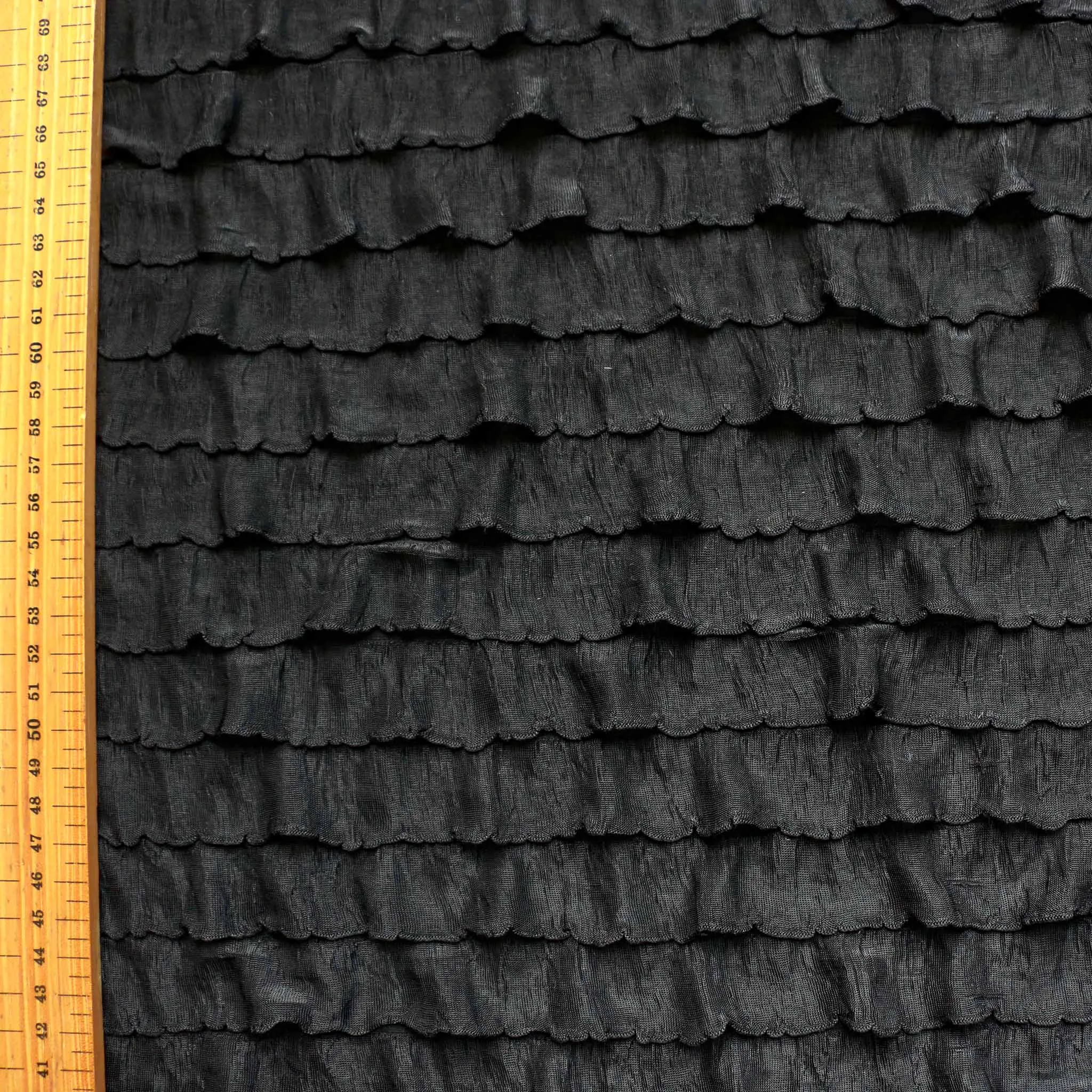 Ruffle RaRa Fabric - Black, Purple and animal print
