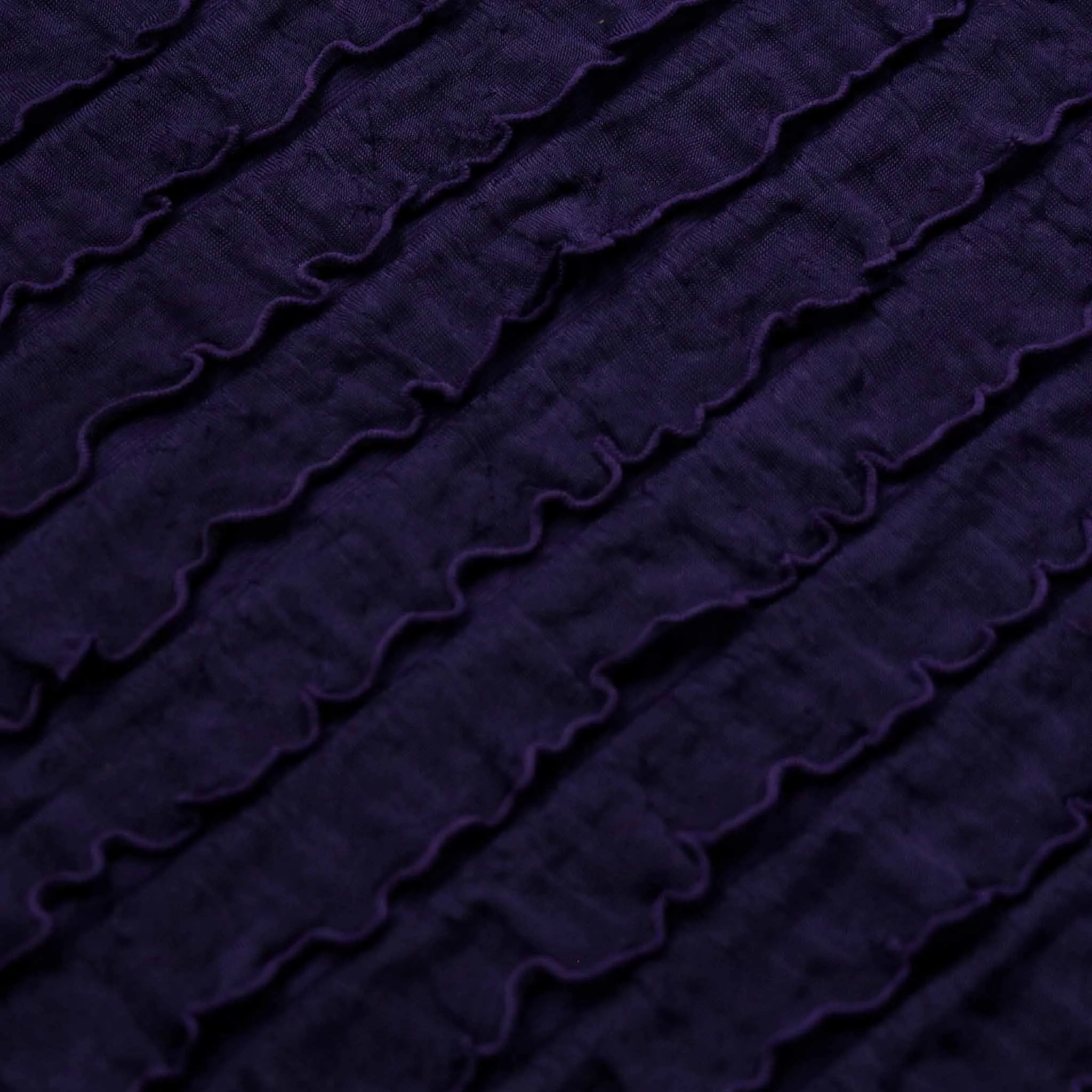 Ruffle RaRa Fabric - Black, Purple and animal print