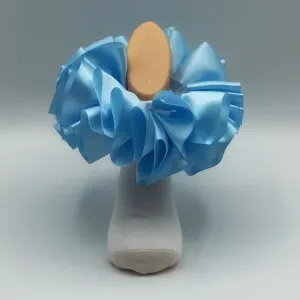 Ruffle Socks - Light Blue Ribbon (detachable)