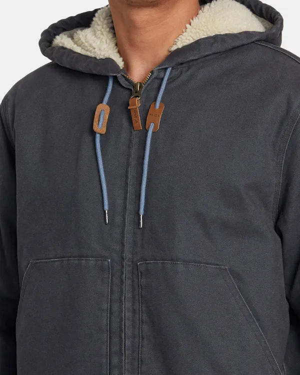 RVCA Mens Chainmail Sherpa Lined Jacket