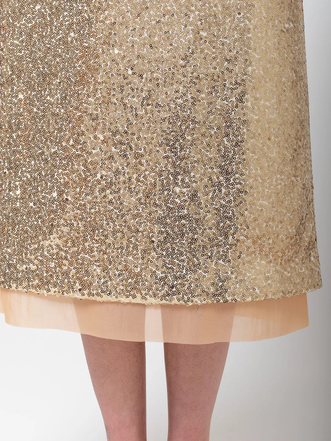 Sequin Skirt - Gold