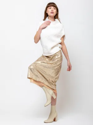 Sequin Skirt - Gold