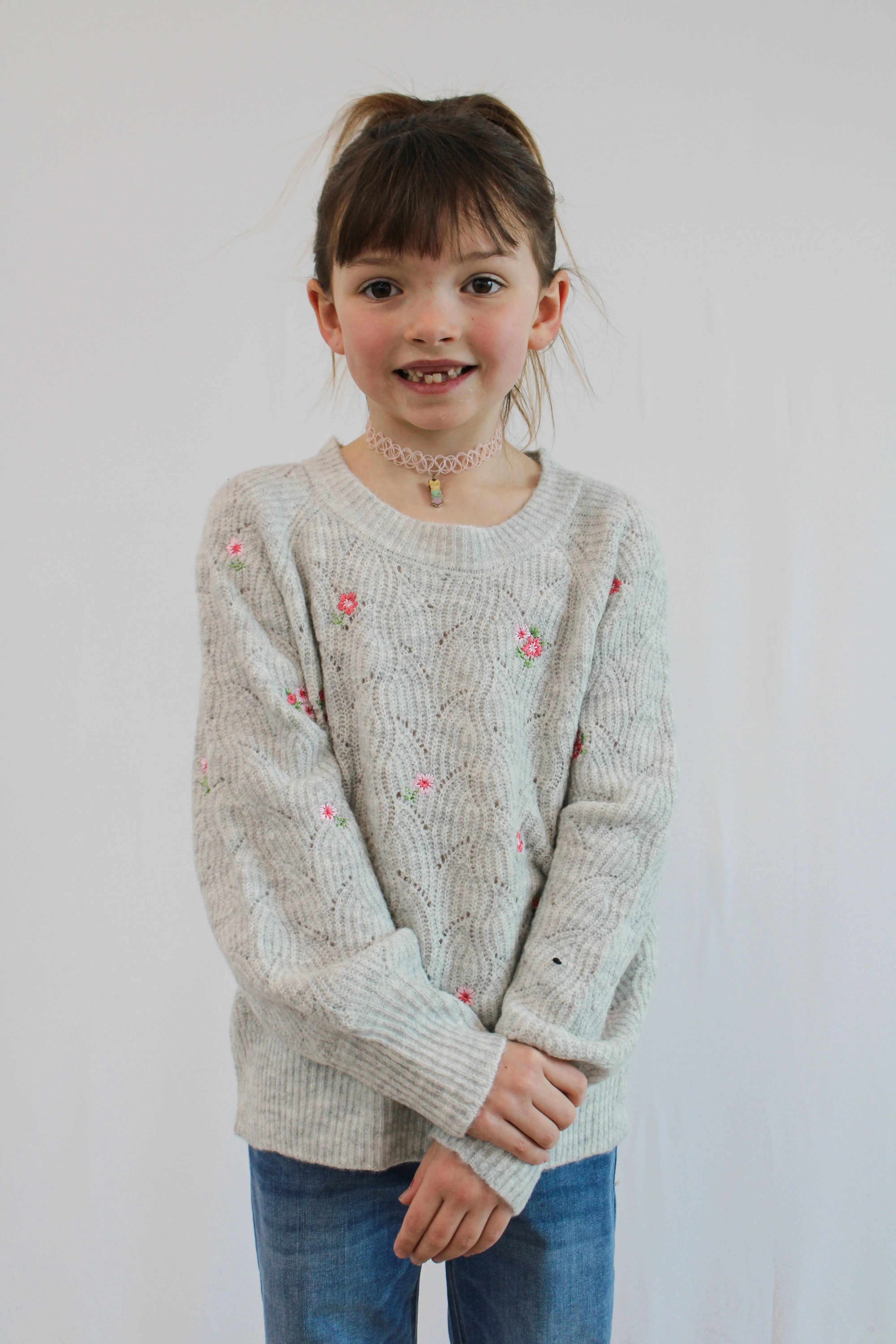 SOPHIE GIRLS RAGLAN SWEATER