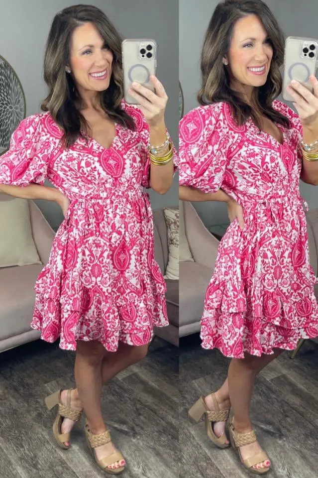 Southern Sophistication Dress in PInk