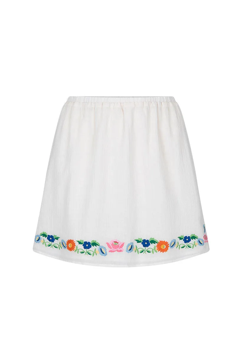 Spell Florapaloosa Embroidered Skirt Wildflower