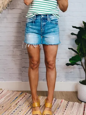 Splatter Denim Short