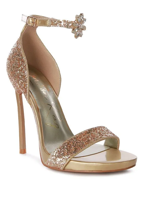 Straight Fire High Heel Glitter Stilettos 4.5" Heel