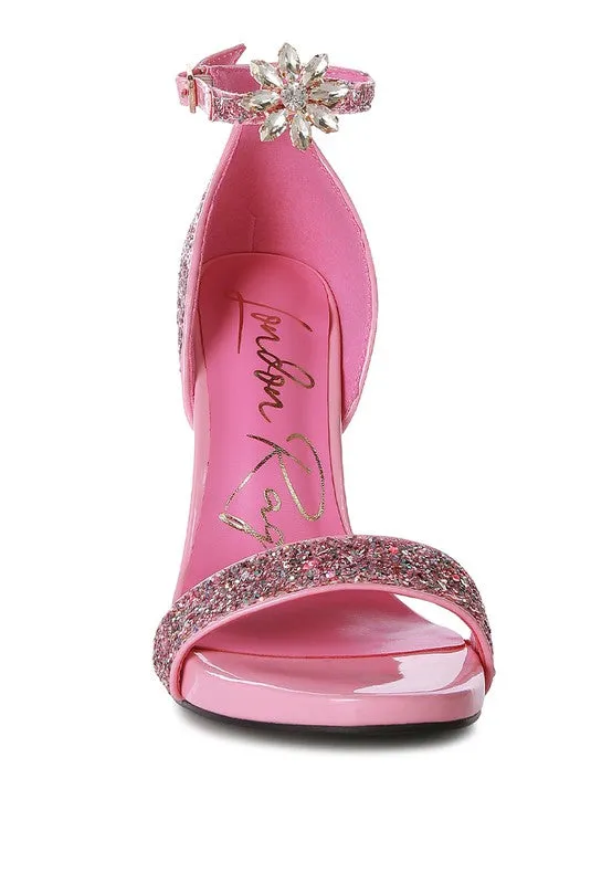 Straight Fire High Heel Glitter Stilettos 4.5" Heel