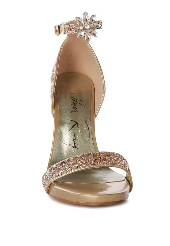 Straight Fire High Heel Glitter Stilettos 4.5" Heel