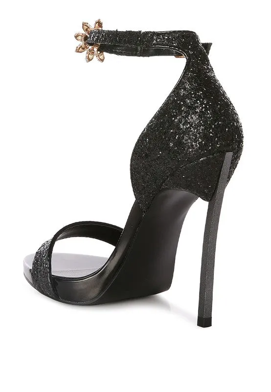 Straight Fire High Heel Glitter Stilettos 4.5" Heel