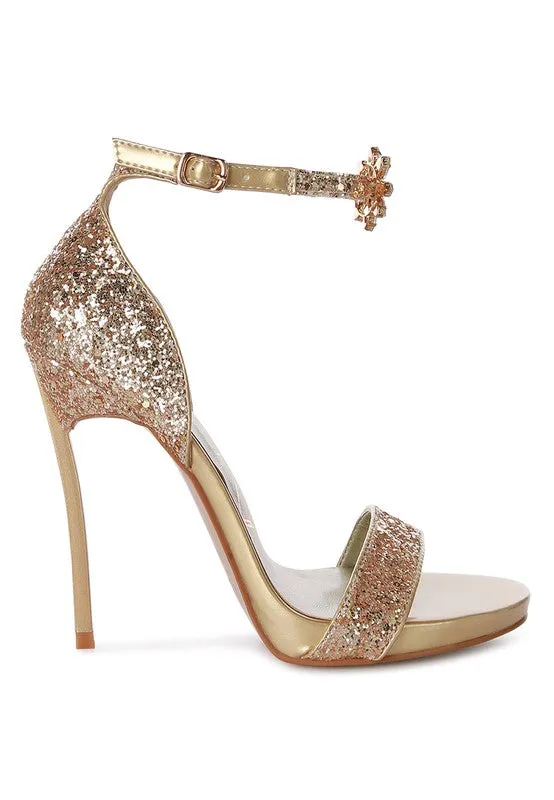 Straight Fire High Heel Glitter Stilettos 4.5" Heel