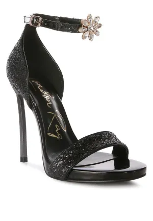 Straight Fire High Heel Glitter Stilettos 4.5" Heel