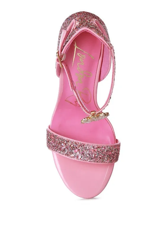 Straight Fire High Heel Glitter Stilettos 4.5" Heel