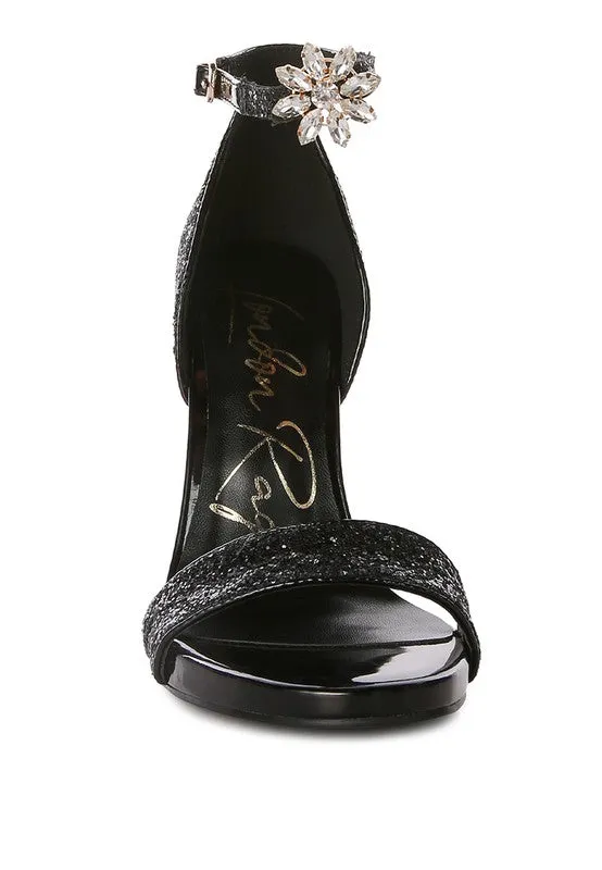 Straight Fire High Heel Glitter Stilettos 4.5" Heel