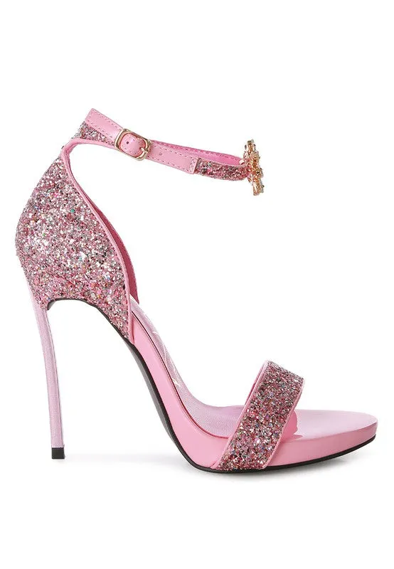 Straight Fire High Heel Glitter Stilettos 4.5" Heel
