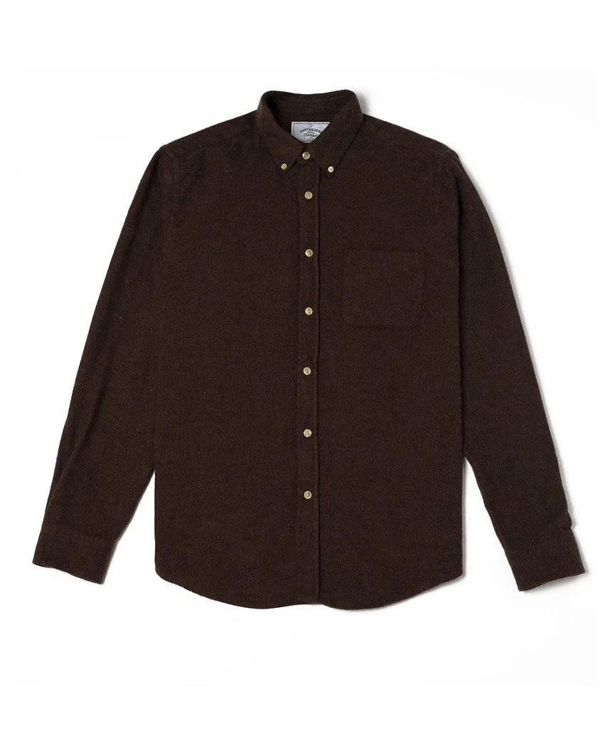 Teca Brown Long Sleeve Buttondown Shirt