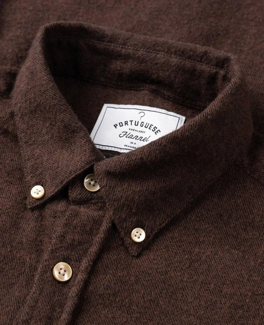 Teca Brown Long Sleeve Buttondown Shirt
