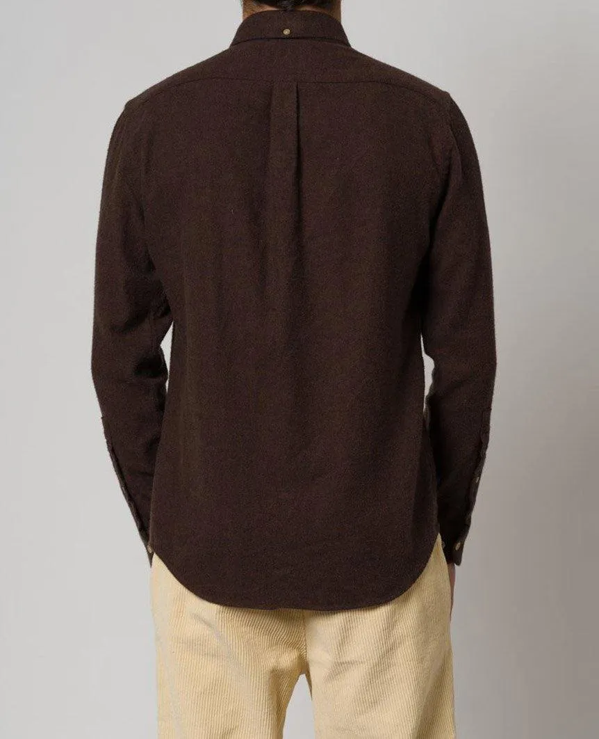 Teca Brown Long Sleeve Buttondown Shirt