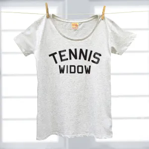 Tennis Widow ladies organic cotton t shirt