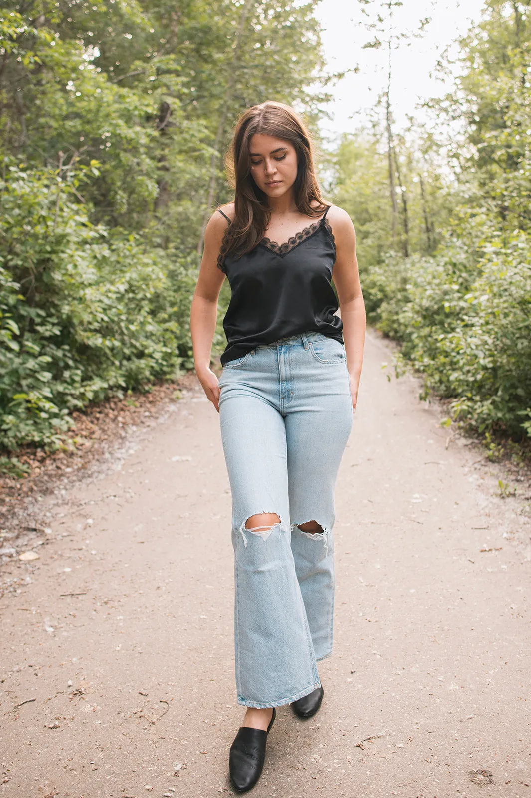 The Jolene High Rise A Line Flares - Spark