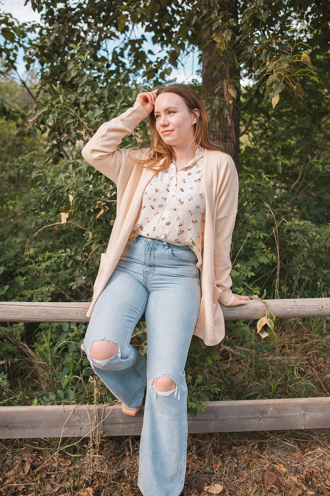 The Jolene High Rise A Line Flares - Spark