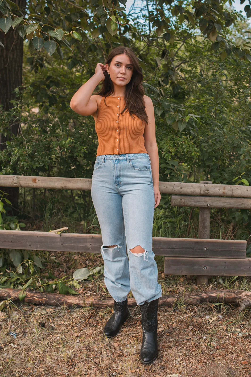 The Jolene High Rise A Line Flares - Spark