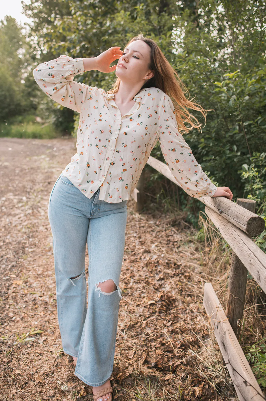 The Jolene High Rise A Line Flares - Spark