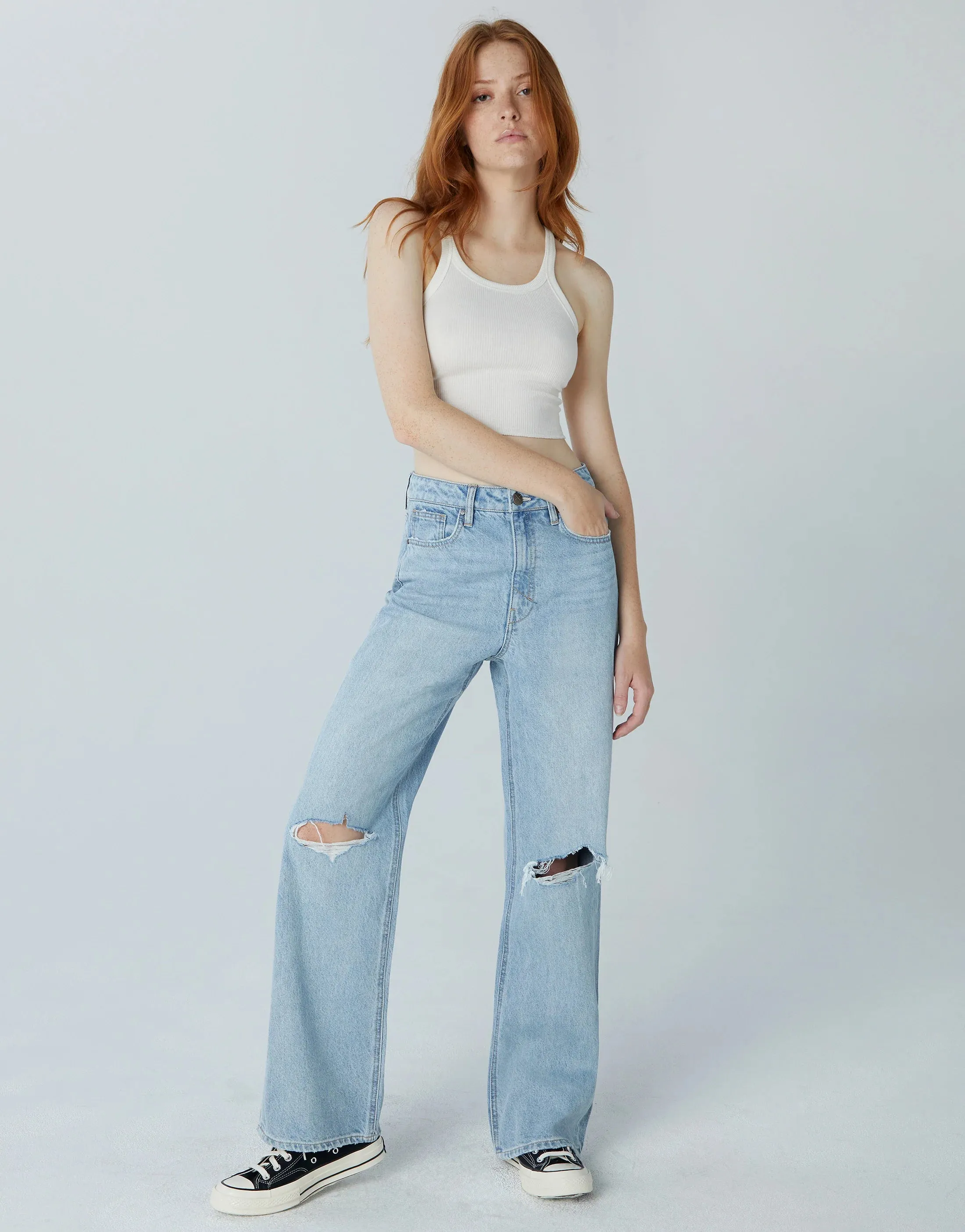The Jolene High Rise A Line Flares - Spark
