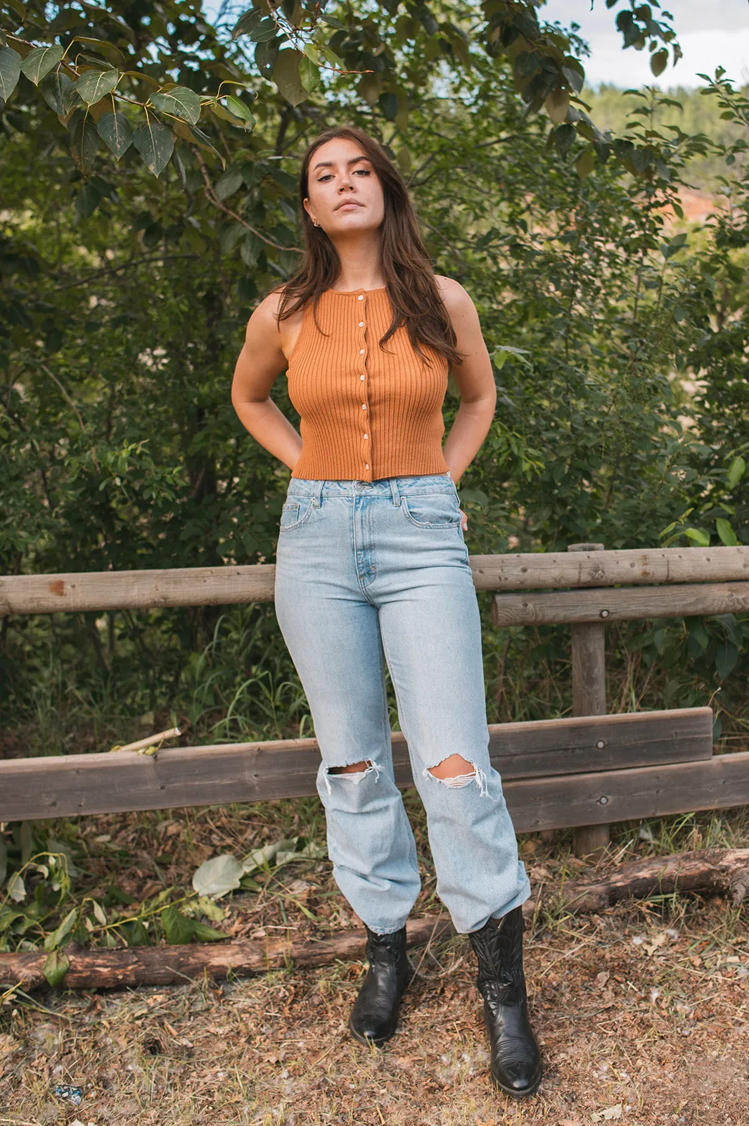 The Jolene High Rise A Line Flares - Spark