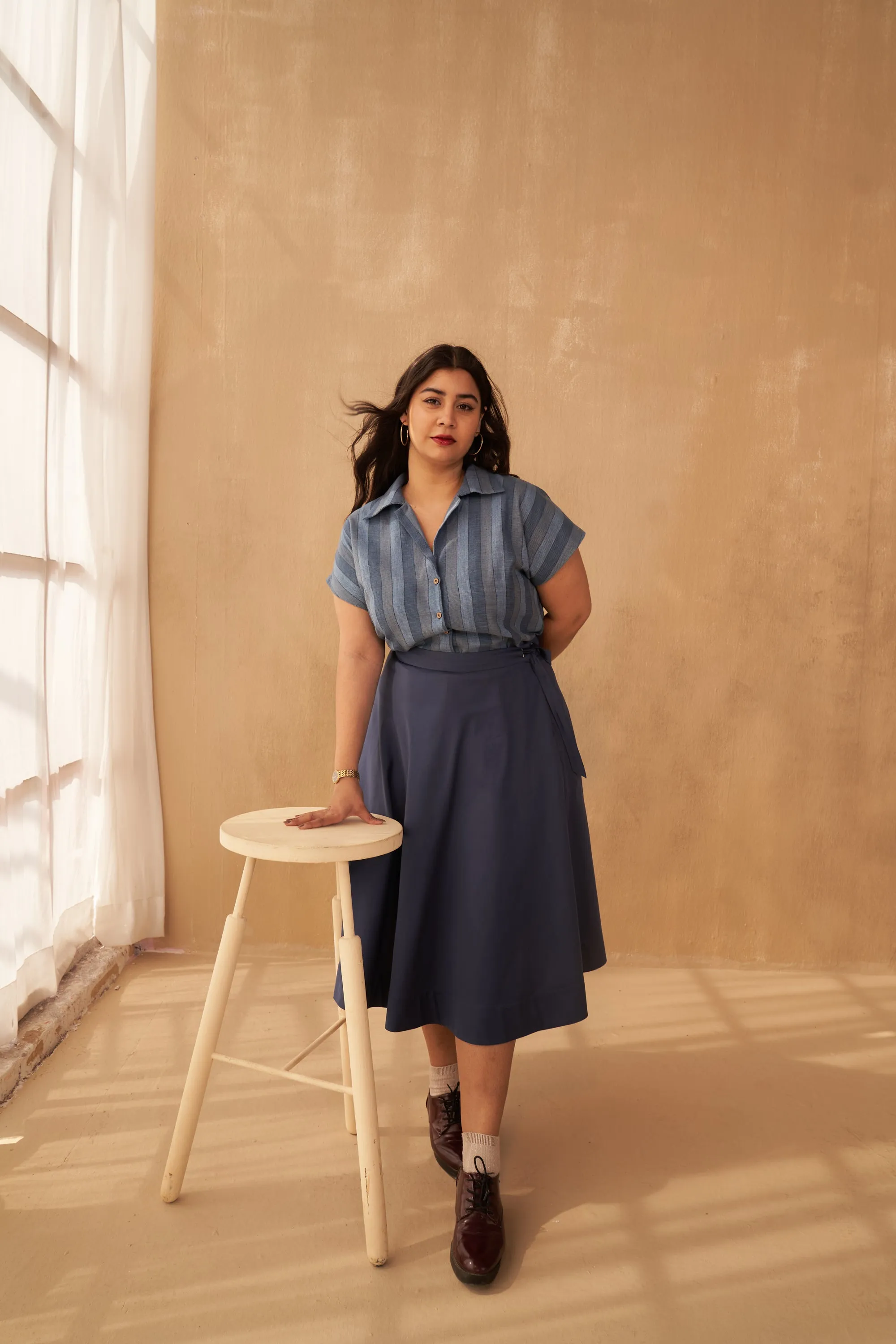 The Joyful Organic Cotton Midi Skirt