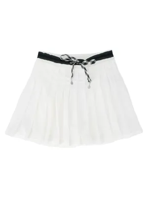 The Upside Laver Cadiz Pleated Skirt in White