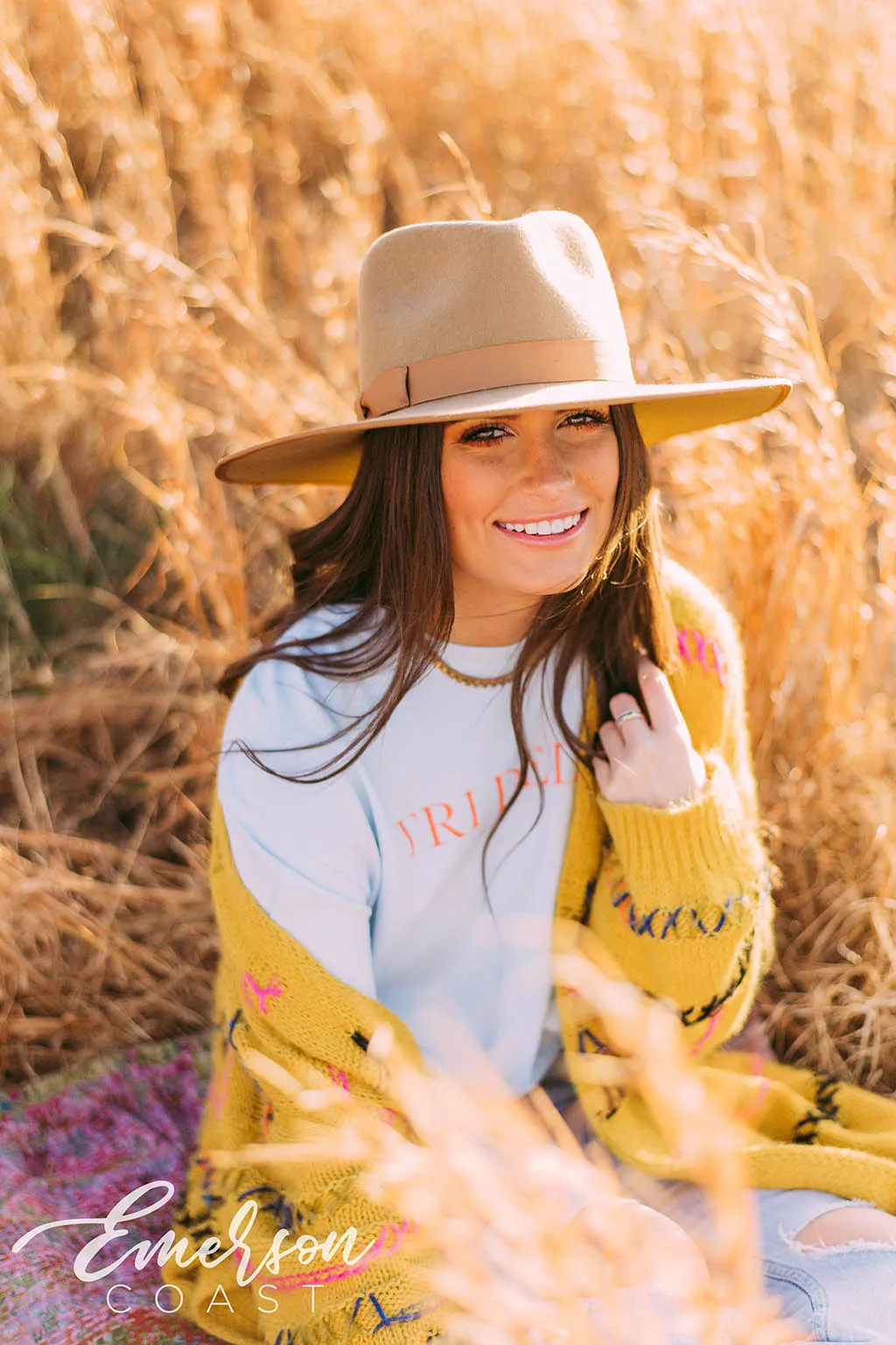 Tri Delta Simple Chambray Long Sleeve Tee