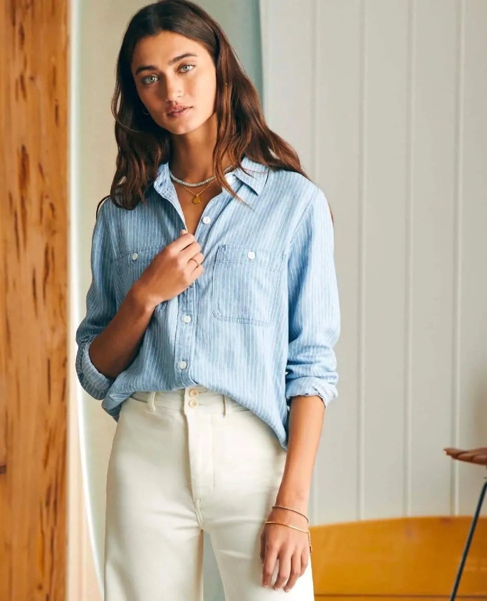 Tried & True Chambray Shirt Stripe