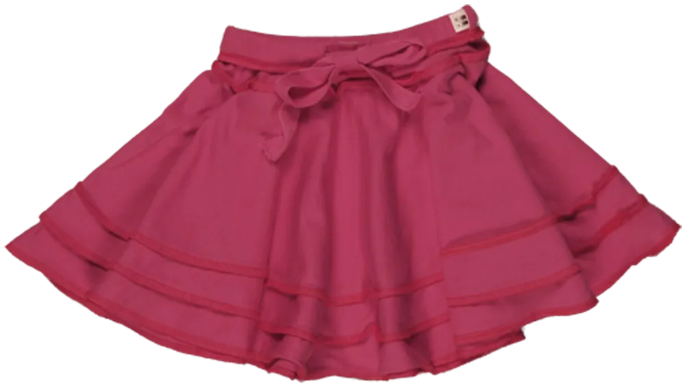 TwOOwls Pink/Orange Baby ChaCha Skirt -100% organic cotton