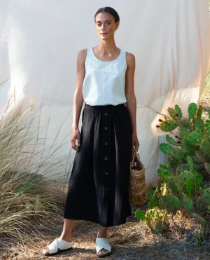 Ursa Organic Cotton Skirt In Black