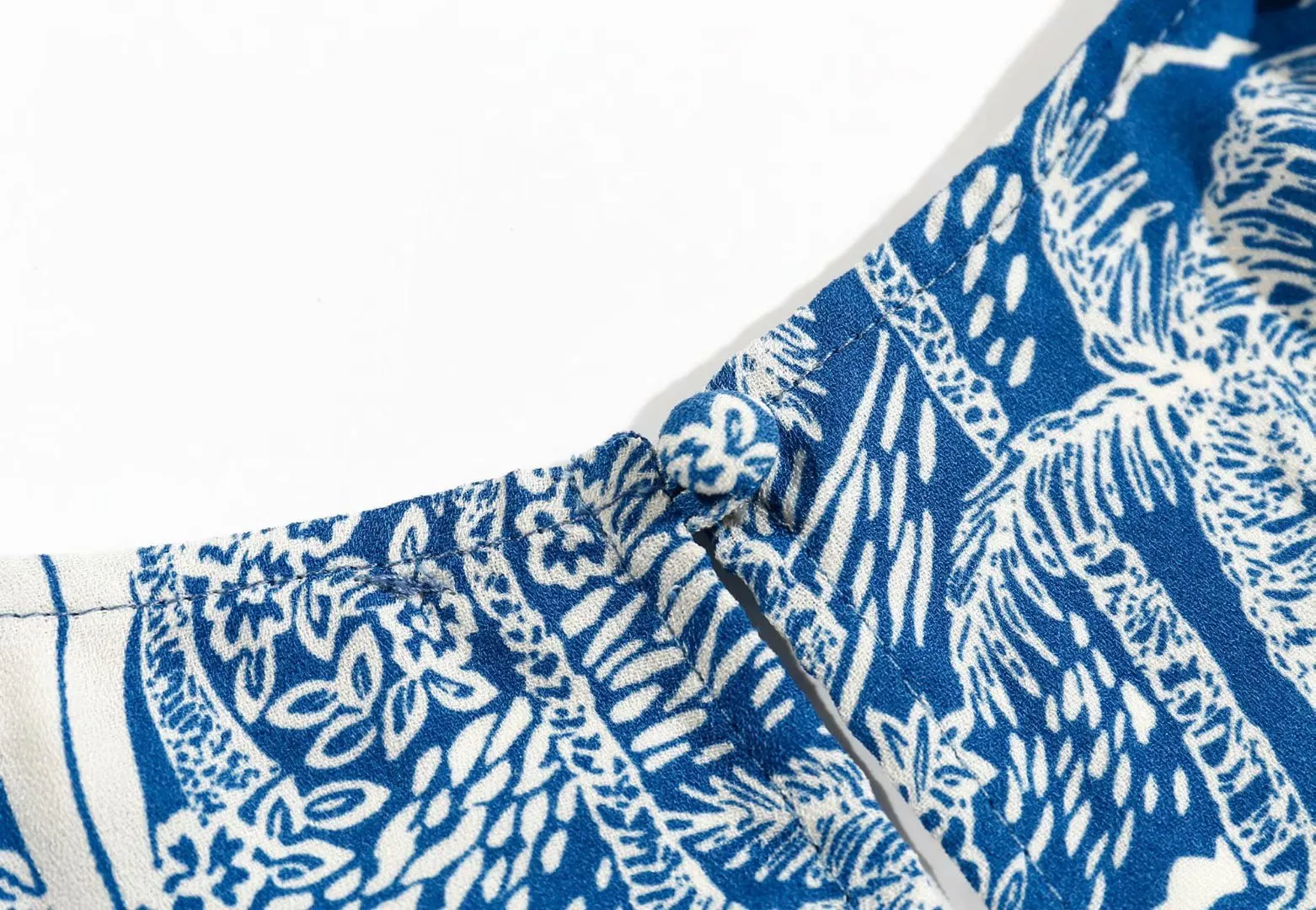 V-neck Slit Floral Printed Midi Dress
