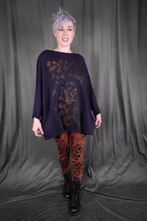 V1742 Pandora Mariposa Patch Pockets Top-P
