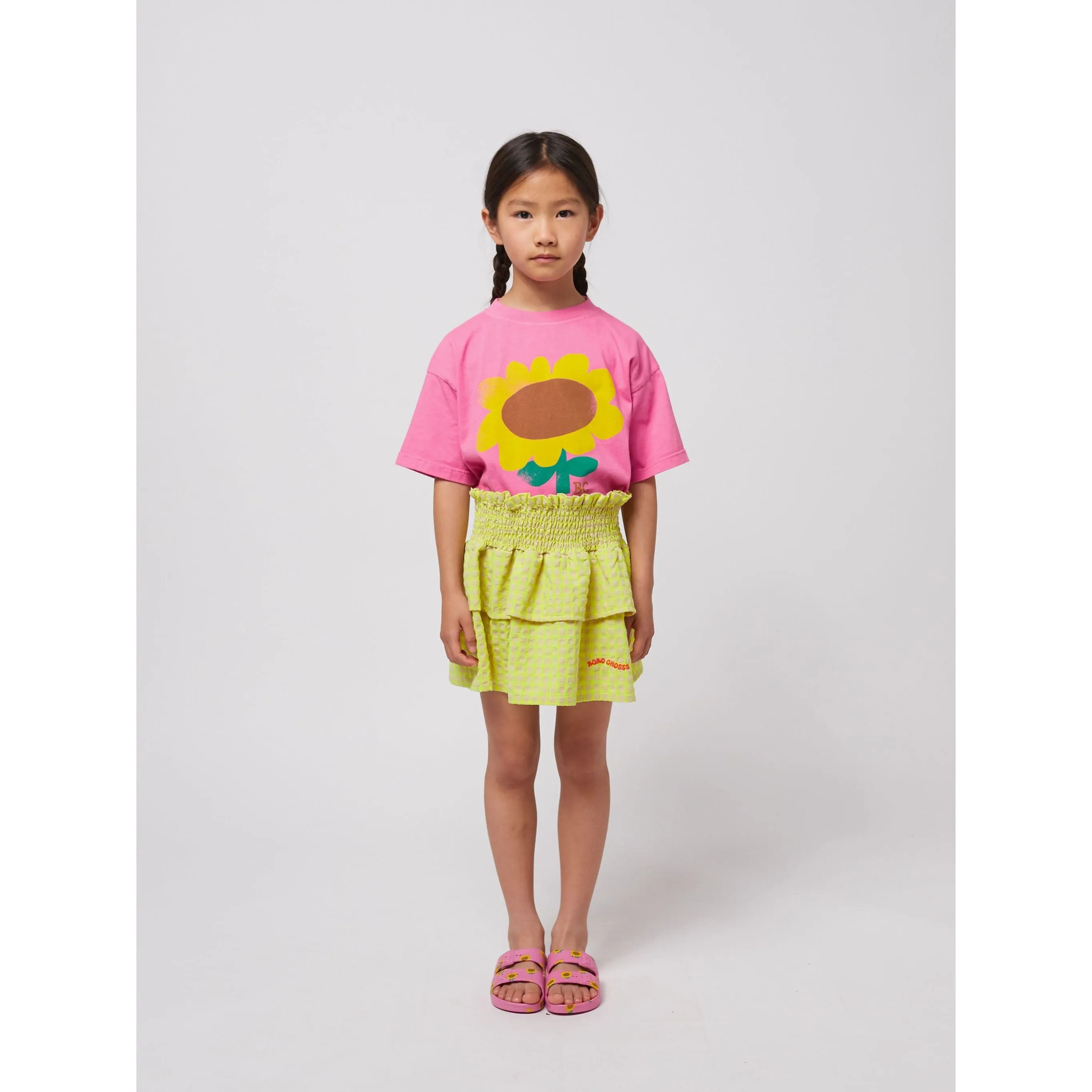 Vichy Ruffle Skirt