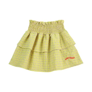Vichy Ruffle Skirt