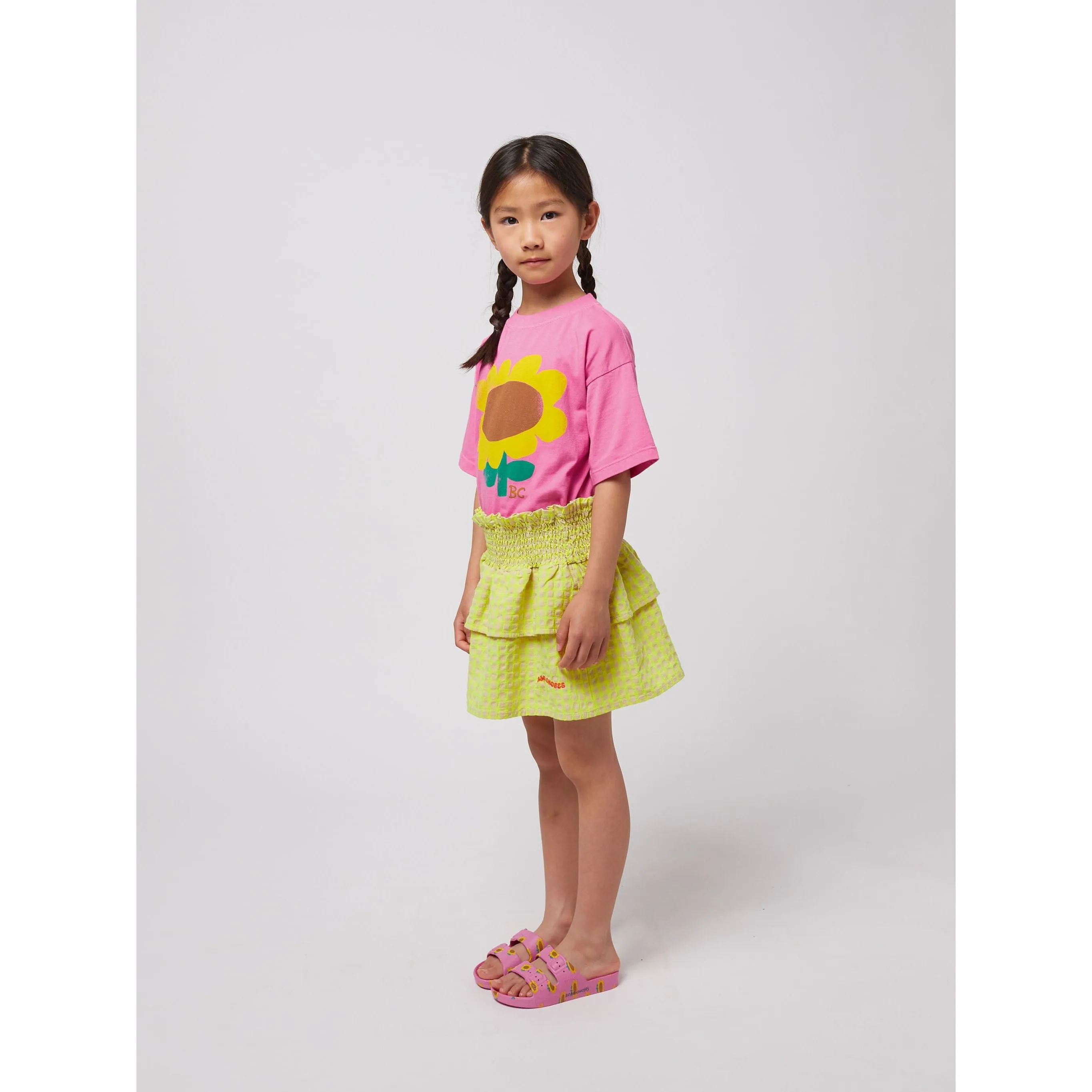 Vichy Ruffle Skirt