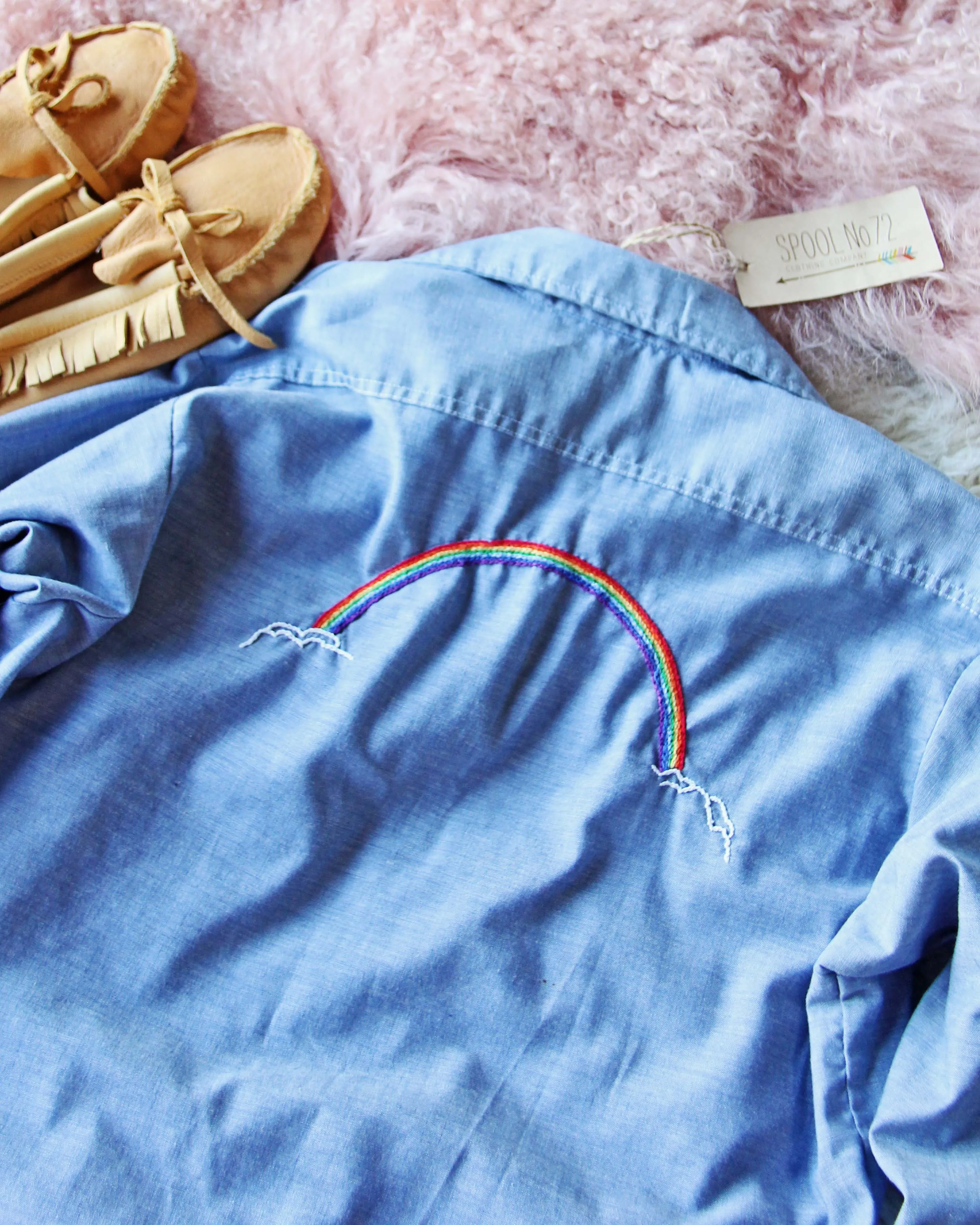 Vintage 70's Rainbow Shirt