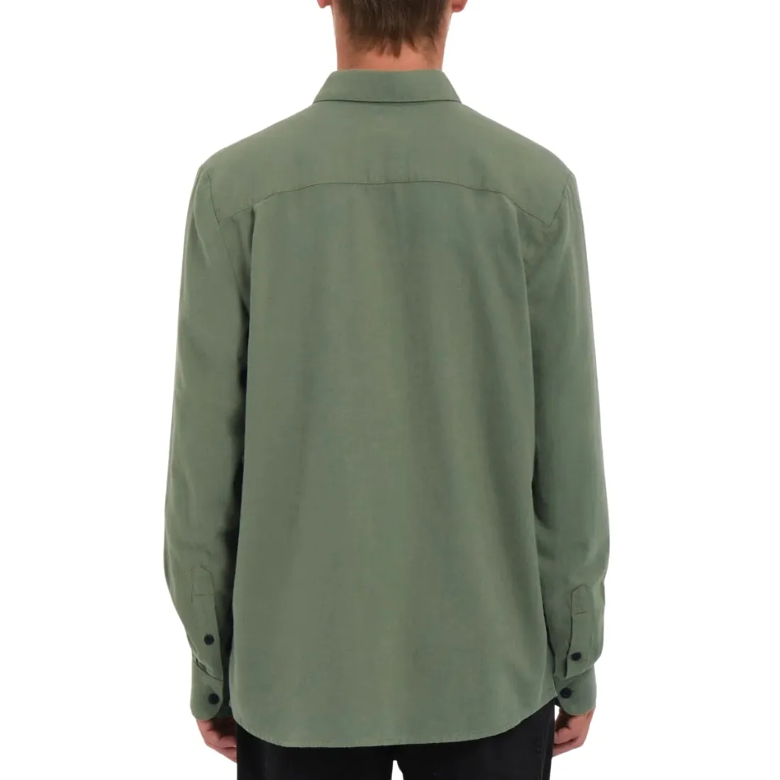 Volcom Caden Solid Longsleeve Shirt - Agave