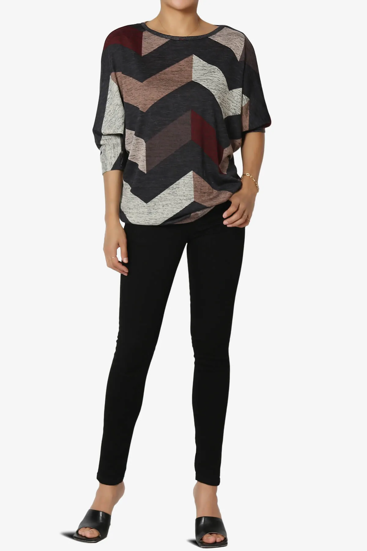 Wanda Printed Dolman Sleeve Top