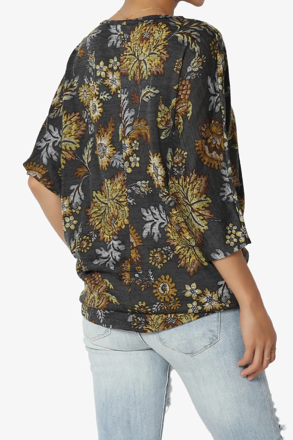 Wanda Printed Dolman Sleeve Top