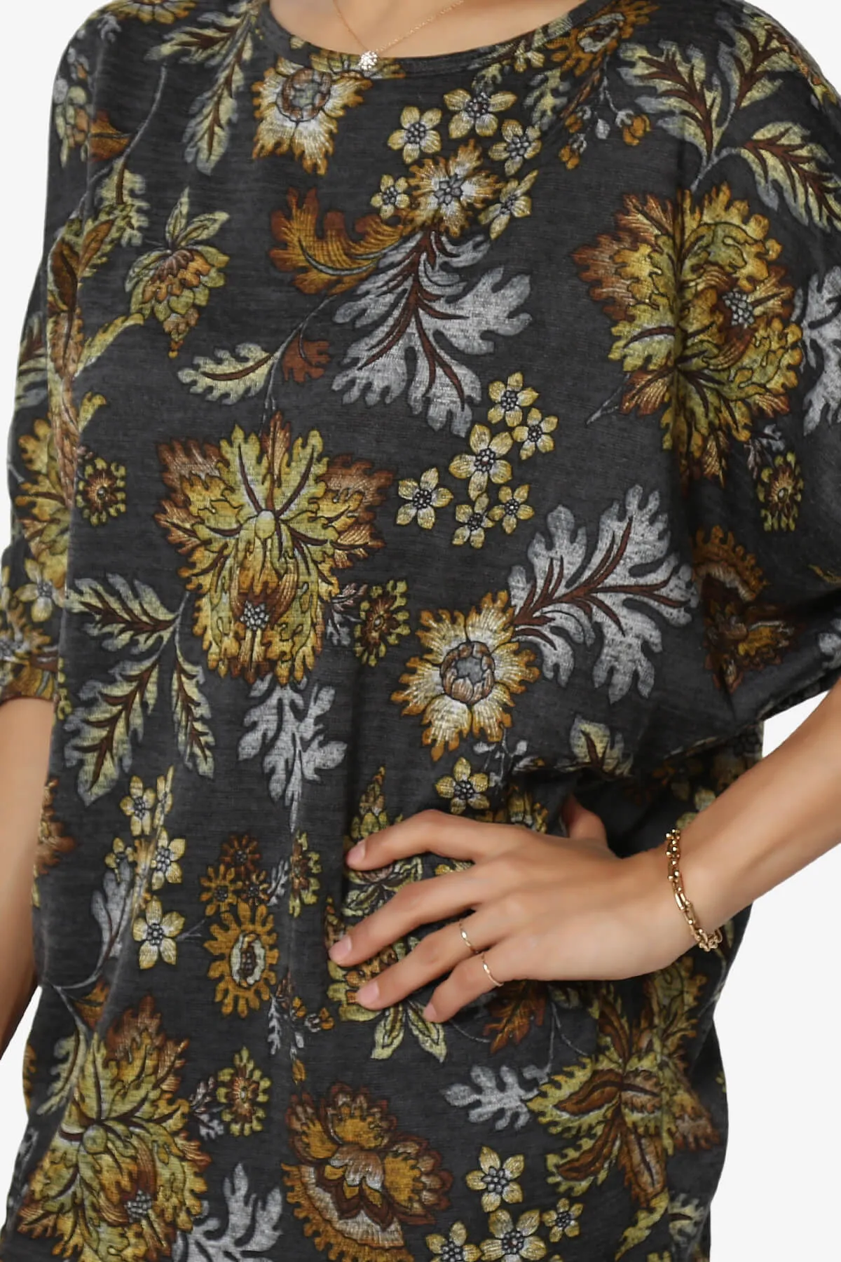 Wanda Printed Dolman Sleeve Top