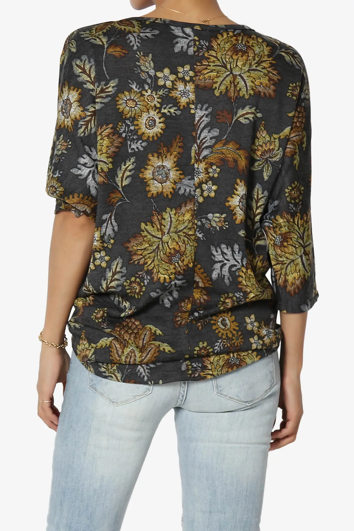 Wanda Printed Dolman Sleeve Top