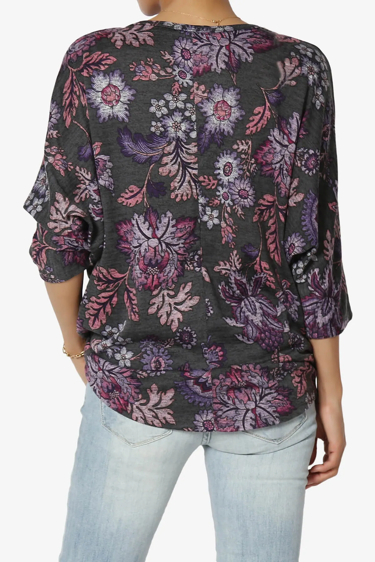 Wanda Printed Dolman Sleeve Top