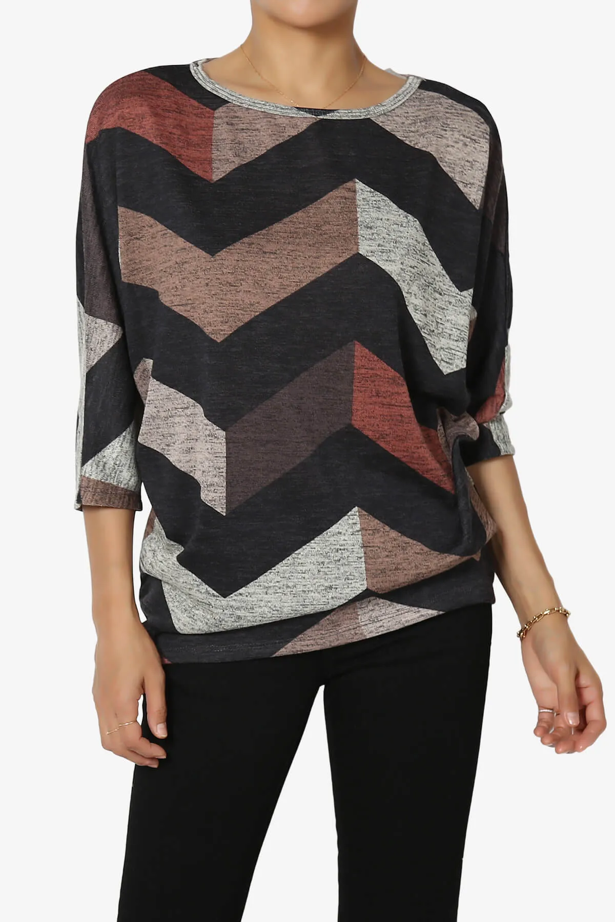 Wanda Printed Dolman Sleeve Top