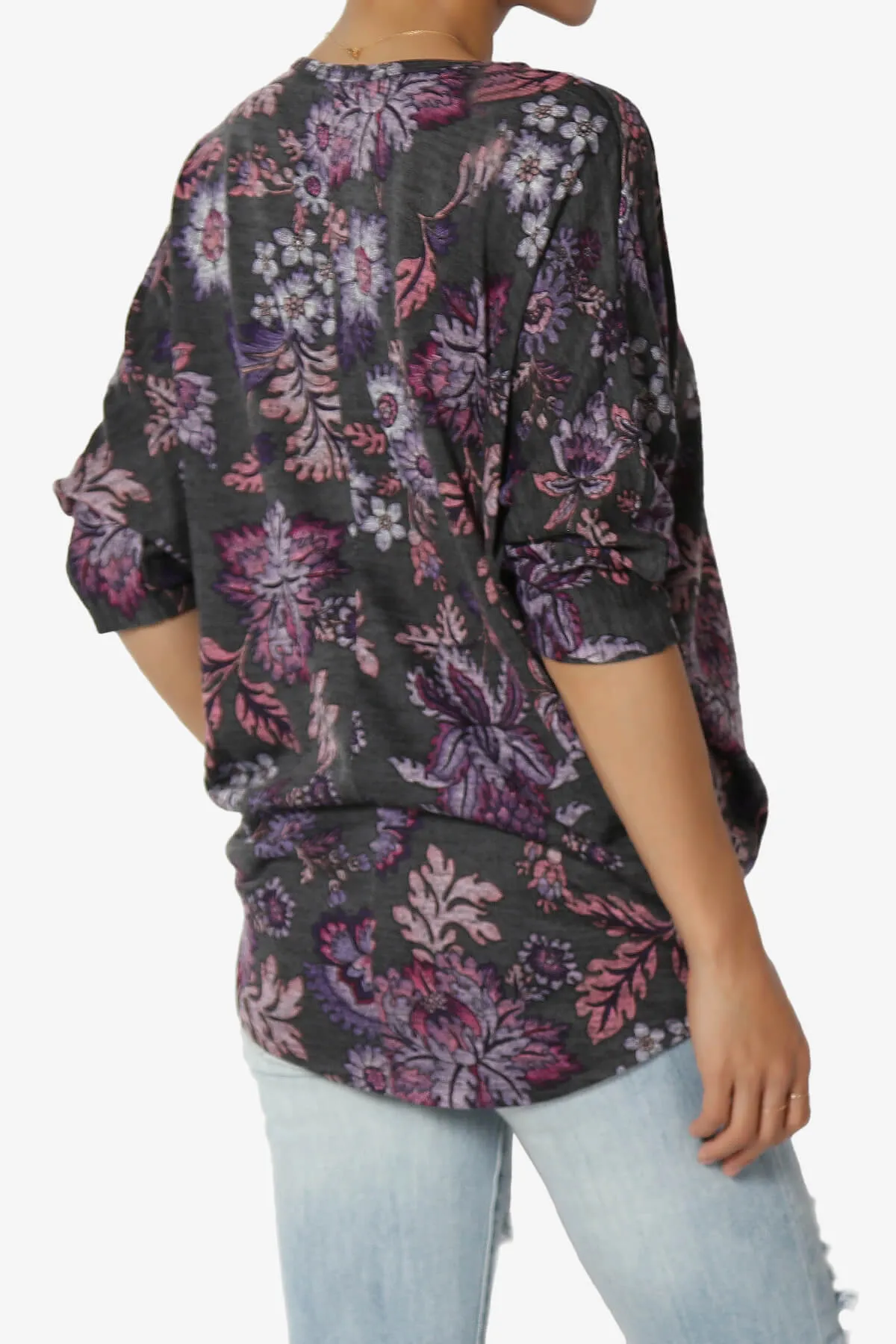 Wanda Printed Dolman Sleeve Top
