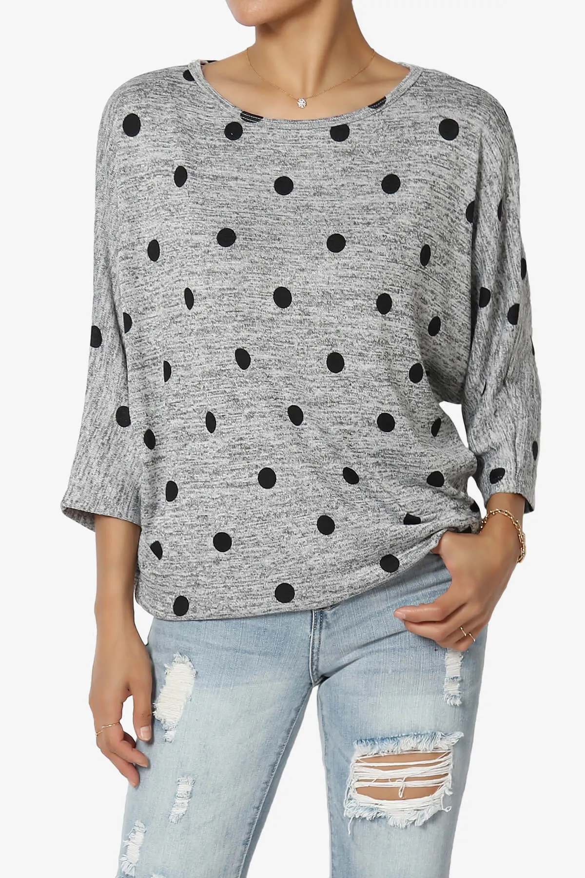 Wanda Printed Dolman Sleeve Top